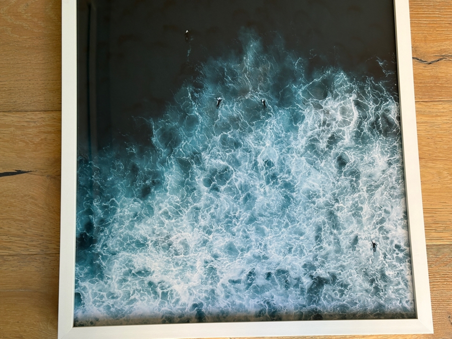 Paddling Surfers In Ocean Photographic Print Framed By The Idyll Collective 19'W x 28'H [Photo 2]