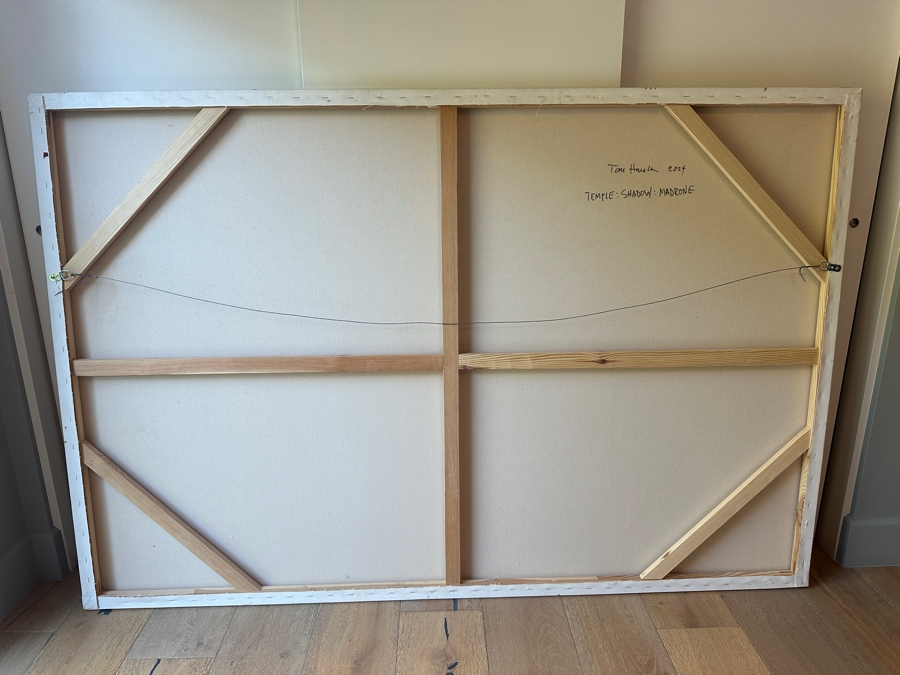 Original Tom Hausken 'Temple: Shadow: Madrone' 2024 Oil, Alkyd, Graphite, Shellac on Canvas 48' x 72' Retails $8,000 [Photo 10]