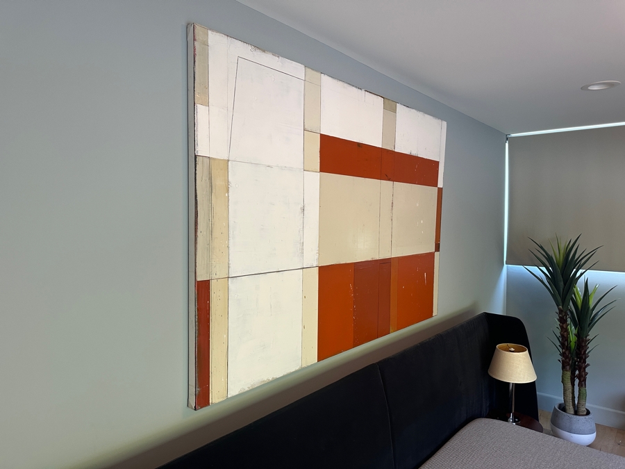 Original Tom Hausken 'Temple: Shadow: Madrone' 2024 Oil, Alkyd, Graphite, Shellac on Canvas 48' x 72' Retails $8,000 [Photo 4]