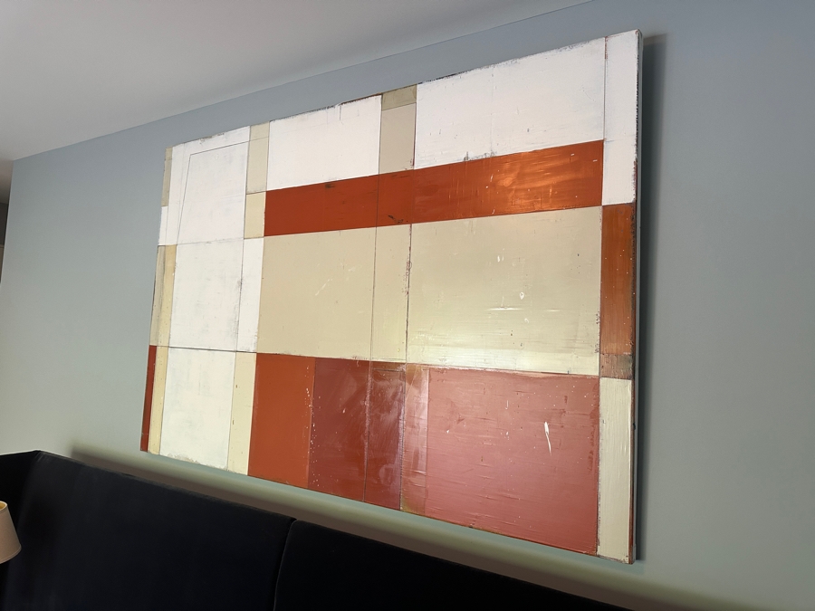 Original Tom Hausken 'Temple: Shadow: Madrone' 2024 Oil, Alkyd, Graphite, Shellac on Canvas 48' x 72' Retails $8,000 [Photo 9]