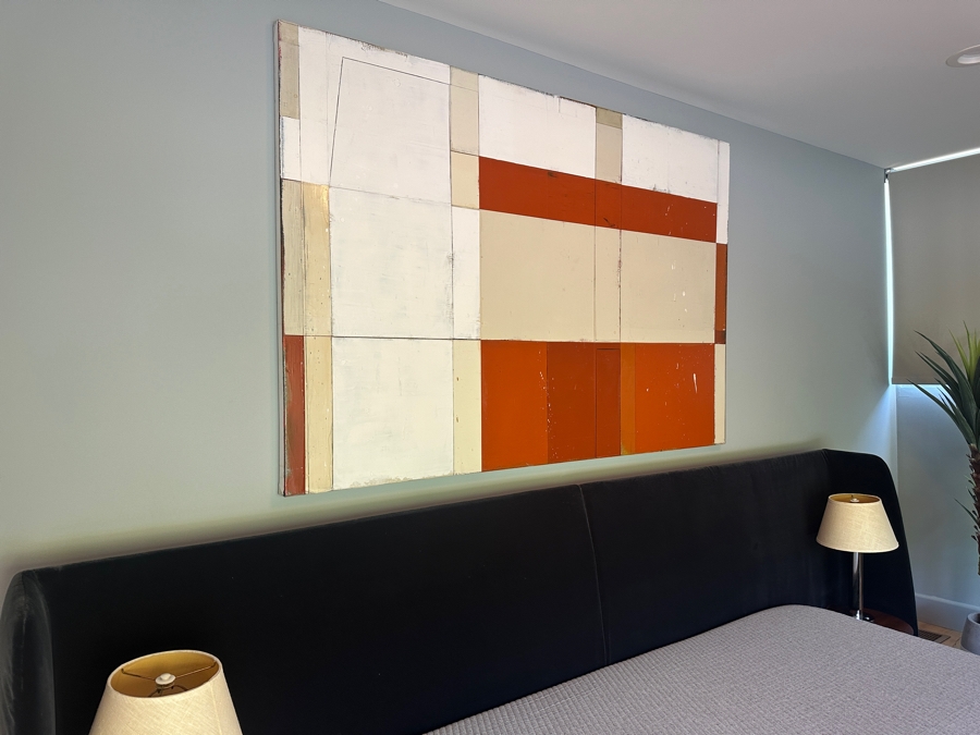 Original Tom Hausken 'Temple: Shadow: Madrone' 2024 Oil, Alkyd, Graphite, Shellac on Canvas 48' x 72' Retails $8,000 [Photo 5]