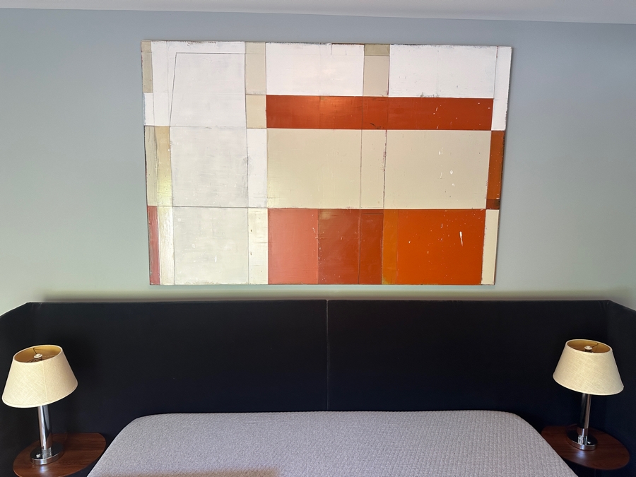 Original Tom Hausken 'Temple: Shadow: Madrone' 2024 Oil, Alkyd, Graphite, Shellac on Canvas 48' x 72' Retails $8,000 [Photo 2]