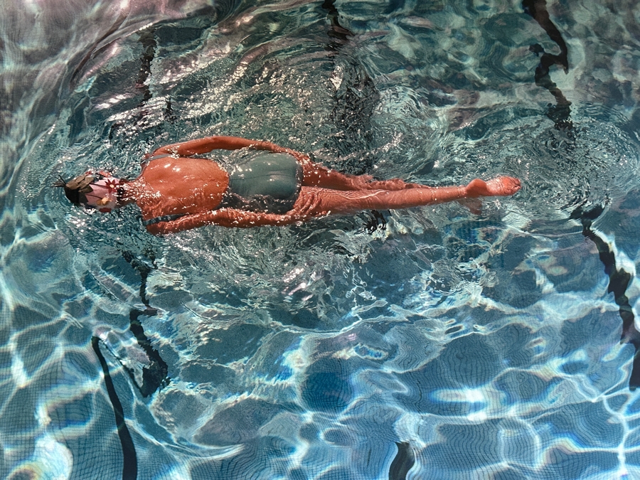 Fred Lyon (American, b. 1924) After Contemporary Printing of Original Photograph 'Woman in Swimming Pool, 1960' Vogue Magazine Cover 41'W x 41'H  [Photo 3]