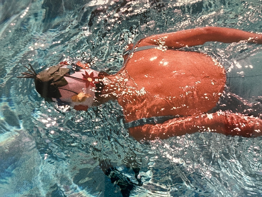 Fred Lyon (American, b. 1924) After Contemporary Printing of Original Photograph 'Woman in Swimming Pool, 1960' Vogue Magazine Cover 41'W x 41'H  [Photo 4]