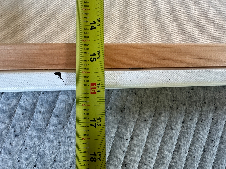 Original MCM Style Painting On Canvas Unsigned Artist Unknown 20 X 16 [Photo 7]