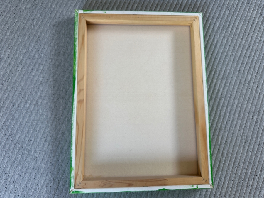 Original MCM Style Painting On Canvas Unsigned Artist Unknown 18 X 24 [Photo 5]