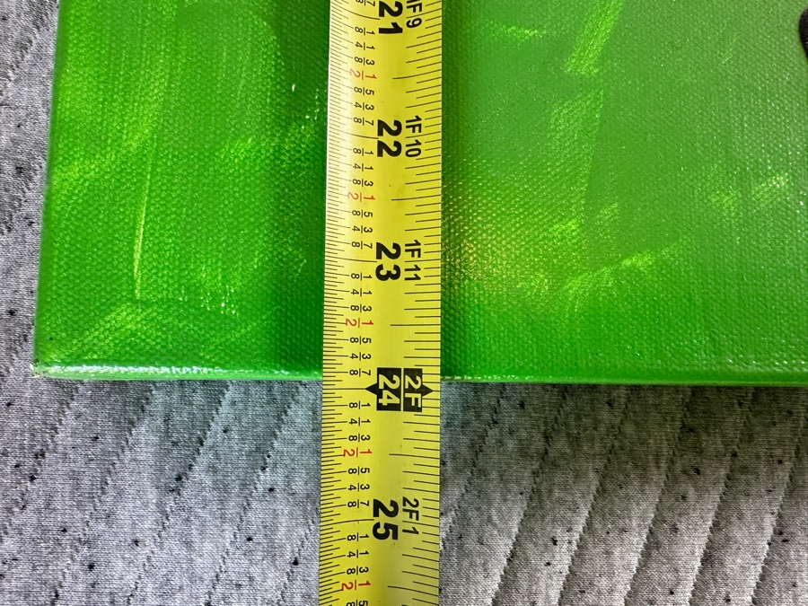 Original MCM Style Painting On Canvas Unsigned Artist Unknown 18 X 24 [Photo 8]