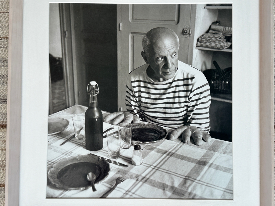 Photographic Print Of Pablo Picasso Titled “Les Pains De Picasso” (Picasso’s Bread) Taken By French Photographer Robert Doisneau In 1952 15.5 X 16.5 Framed 21.5 X 22.5 [Photo 2]