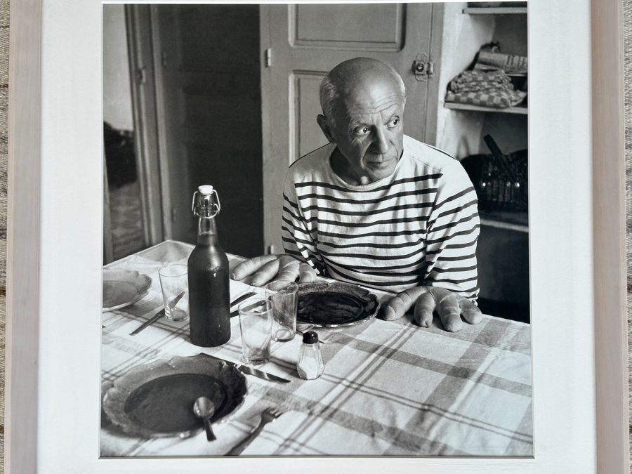 Photographic Print Of Pablo Picasso Titled “Les Pains De Picasso” (Picasso’s Bread) Taken By French Photographer Robert Doisneau In 1952 15.5 X 16.5 Framed 21.5 X 22.5 [Photo 3]