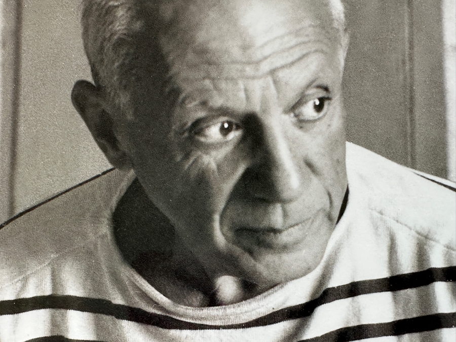 Photographic Print Of Pablo Picasso Titled “Les Pains De Picasso” (Picasso’s Bread) Taken By French Photographer Robert Doisneau In 1952 15.5 X 16.5 Framed 21.5 X 22.5 [Photo 6]