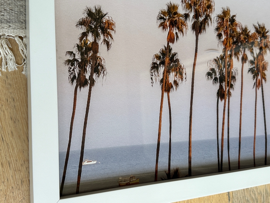 Photographic Print Of Seaside Palm Trees With Moon By The Idyll Collective Framed 32 X 47 [Photo 3]