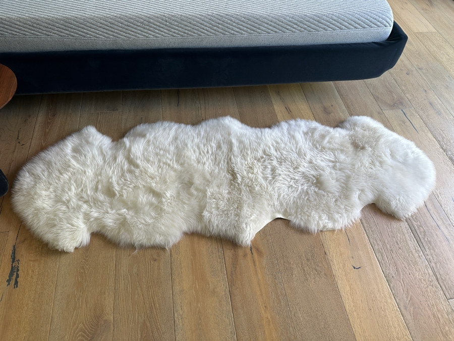 Pottery Barn Sheepskin Rug 2’ X 6’ [Photo 3]