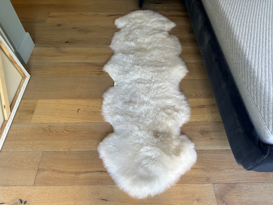 Pottery Barn Sheepskin Rug 2’ X 6’ [Photo 2]