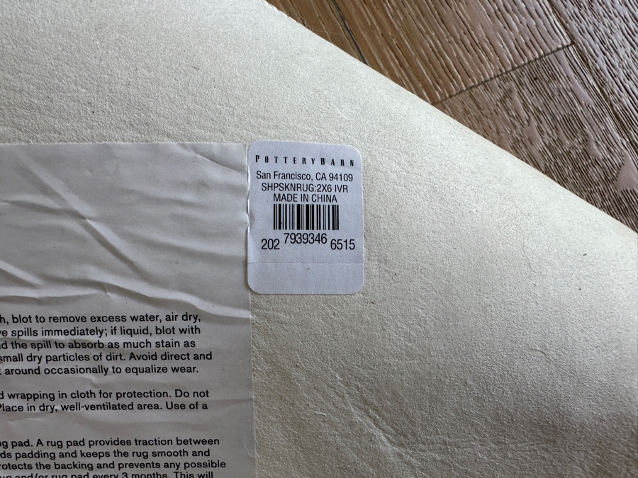 Pottery Barn Sheepskin Rug 2’ X 6’ [Photo 7]