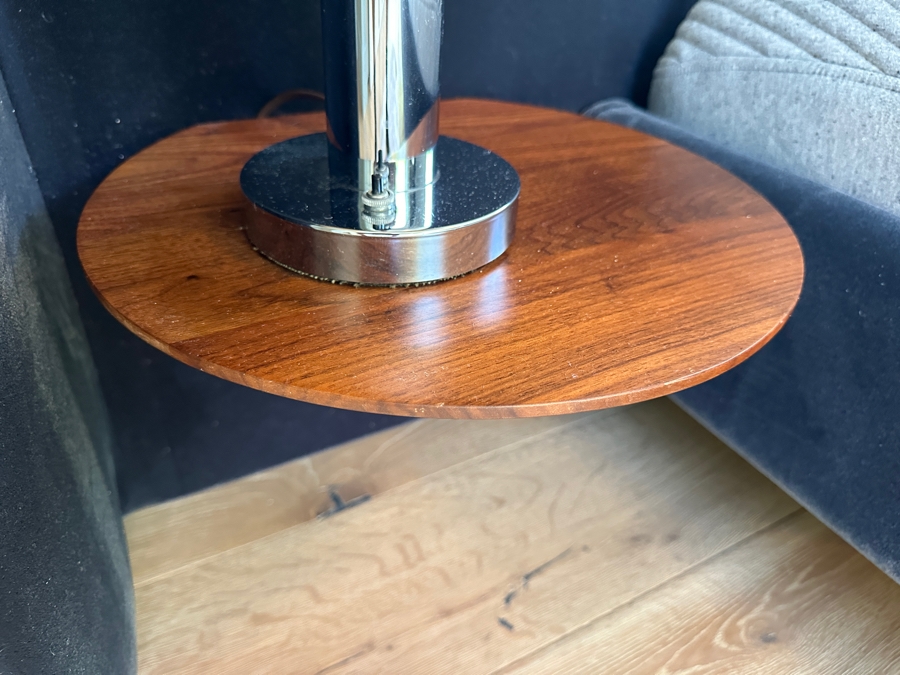 Blue King Size Bed Frame With Large Headboard And Built In Nightstands 117.5W X 88L X 39H And Casper King Size Mattress [Photo 10]