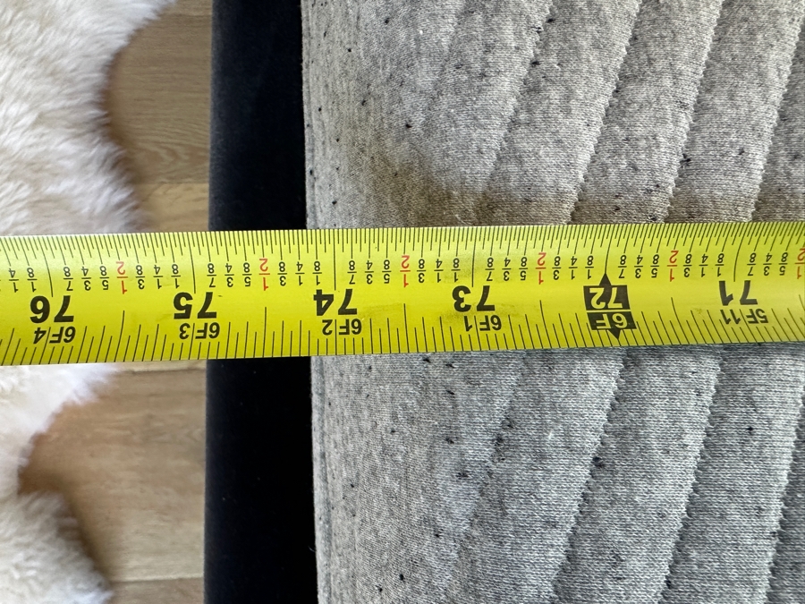 Blue King Size Bed Frame With Large Headboard And Built In Nightstands 117.5W X 88L X 39H And Casper King Size Mattress [Photo 7]