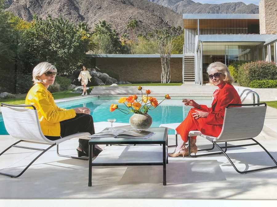 Photographic Print Titled “Poolside Gossip” By Slim Aarons Taken At The Kaufmann House In Palm Springs, CA Which Was Designed By Architect Richard Neutra 28 X 18.5 Framed 36 X 27 [Photo 5]