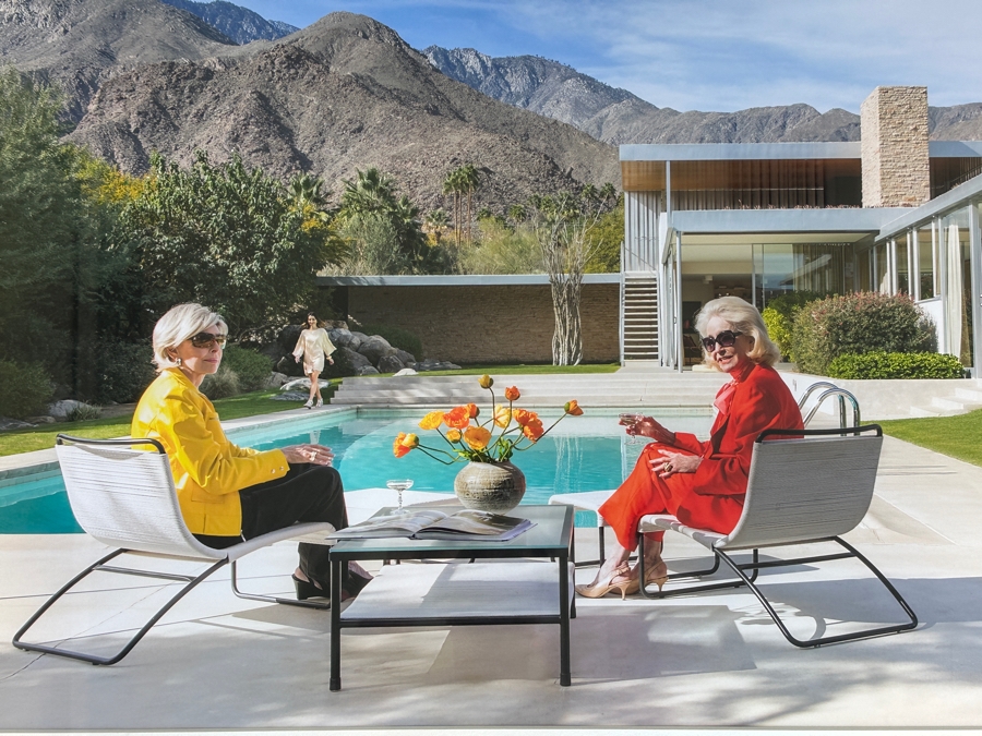 Photographic Print Titled “Poolside Gossip” By Slim Aarons Taken At The Kaufmann House In Palm Springs, CA Which Was Designed By Architect Richard Neutra 28 X 18.5 Framed 36 X 27 [Photo 4]