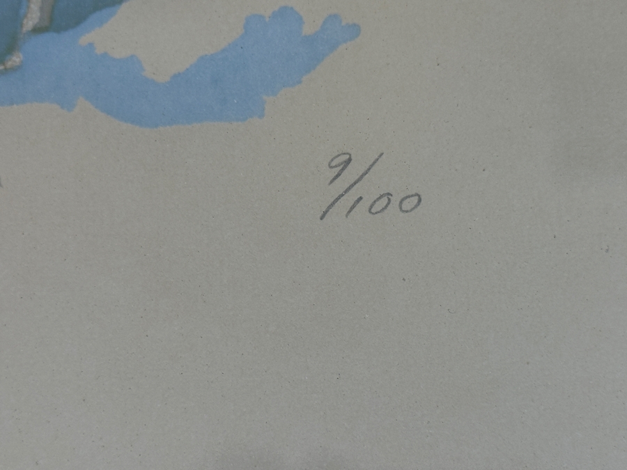 Gary Lomax (American) Limited Edition Seagulls Serigraph Titled “The Troop” Dated 1976 Numbered 9 Of 100 16” X 21” Framed 24 X 30 [Photo 11]