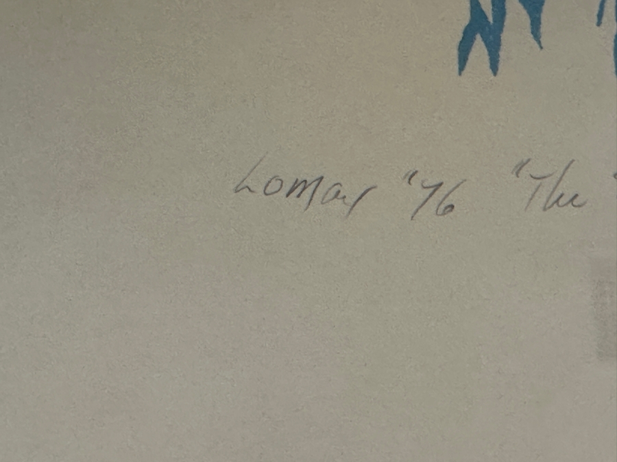 Gary Lomax (American) Limited Edition Seagull Serigraph Titled “The Sergeant” Dated 1976 Numbered 14 Of 100 16” X 21” Framed 24 X 30 [Photo 10]