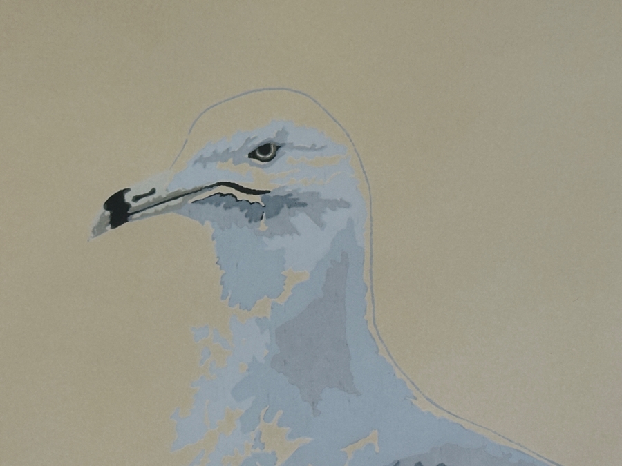 Gary Lomax (American) Limited Edition Seagull Serigraph Titled “The Sergeant” Dated 1976 Numbered 14 Of 100 16” X 21” Framed 24 X 30 [Photo 6]