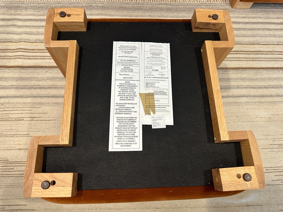 Pair Of Crate & Barrel CB2 Hani 20” Velvet Benches [Photo 6]