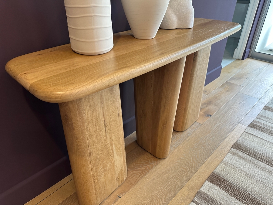 Lulu & Georgia Nera Sculptural Oak Console Table 52W X 17D X 29.5H [Photo 5]