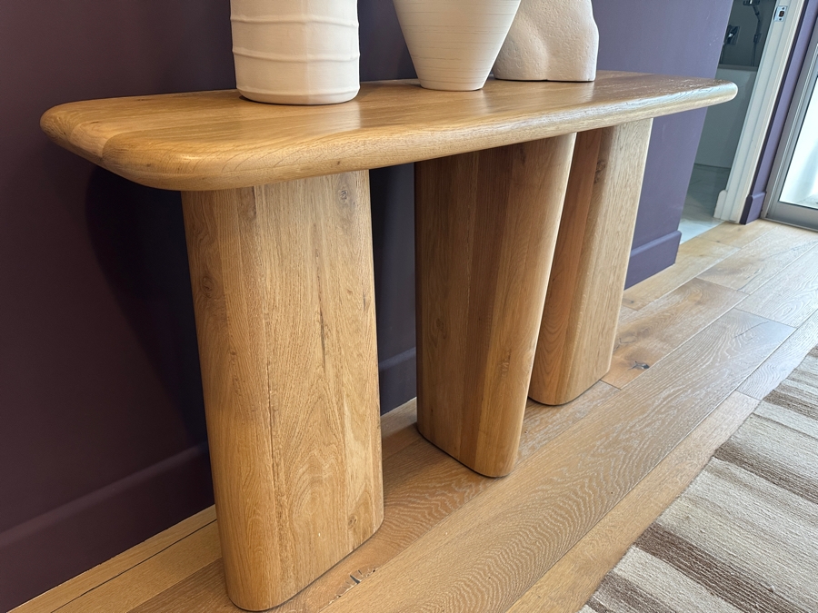 Lulu & Georgia Nera Sculptural Oak Console Table 52W X 17D X 29.5H [Photo 4]