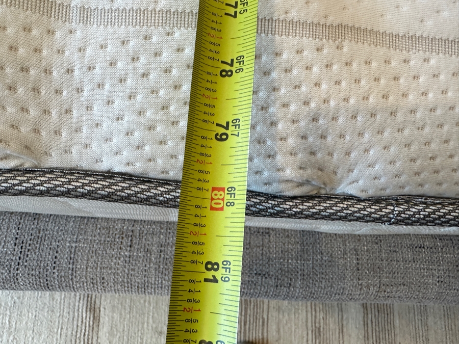 Contemporary Upholstered Queen Bed Frame 68W X 94L X 47H With Queen Size Mattress  [Photo 14]