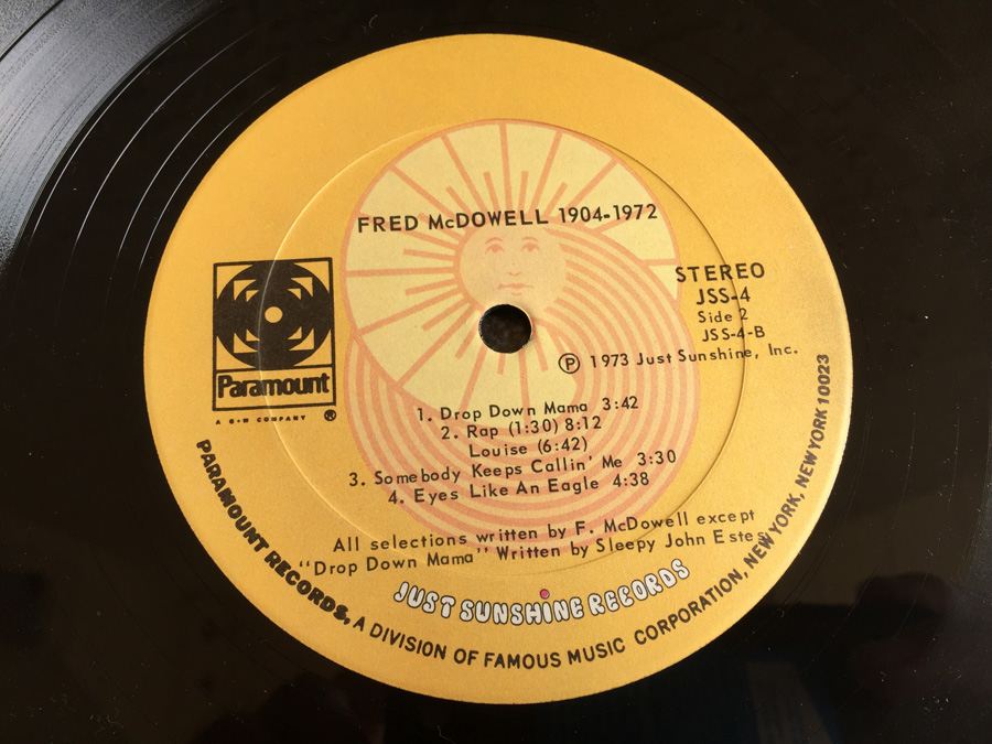 Mississippi Fred McDowell - 1904-1972 - Just Sunshine Records ‎- JSS-4 [Photo 6]