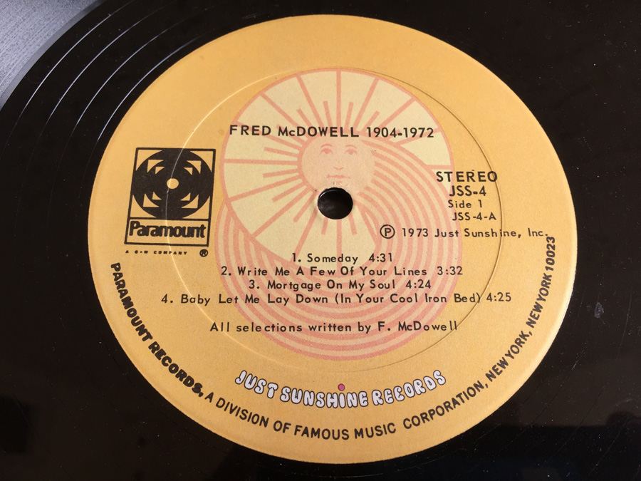 Mississippi Fred McDowell - 1904-1972 - Just Sunshine Records ‎- JSS-4 [Photo 4]