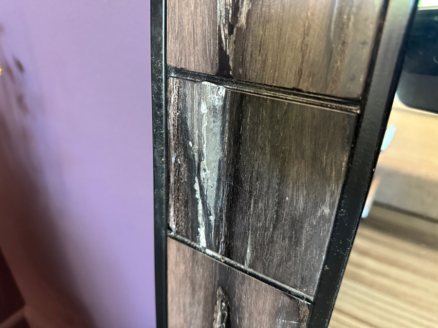 Dark Petrified Wood Four Hands Rigel Wall Mirror 25.5W X 38H [Photo 7]