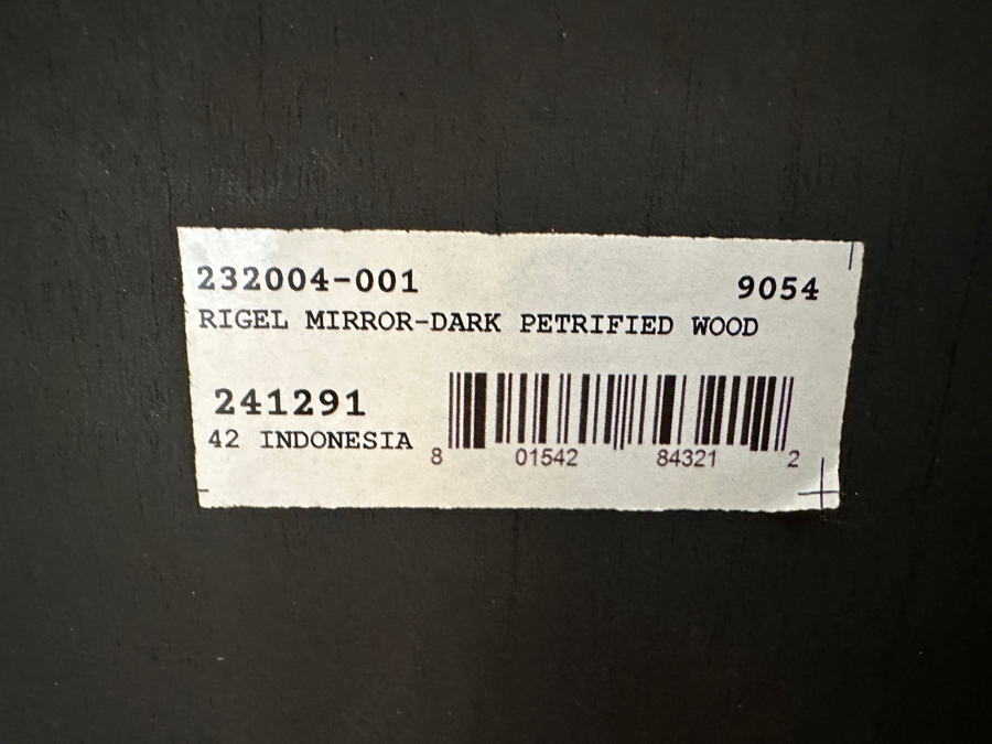 Dark Petrified Wood Four Hands Rigel Wall Mirror 25.5W X 38H [Photo 8]