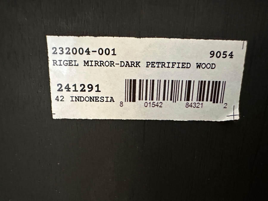 Dark Petrified Wood Four Hands Rigel Wall Mirror 25.5W X 38H [Photo 10]