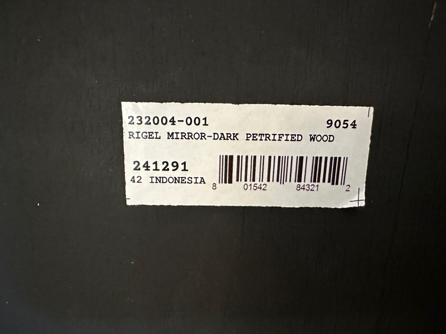 Dark Petrified Wood Four Hands Rigel Wall Mirror 25.5W X 38H [Photo 9]