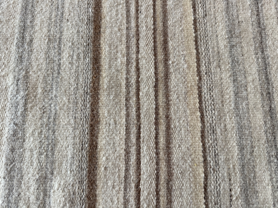 Hand Woven Wool Milan Dhurry Area Rug 9’ X 12’ Made In India [Photo 6]