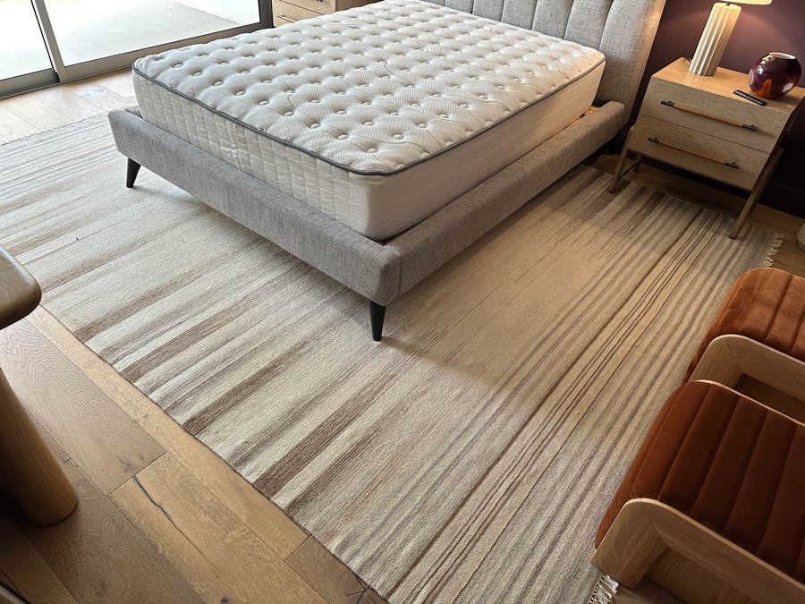 Hand Woven Wool Milan Dhurry Area Rug 9’ X 12’ Made In India [Photo 4]