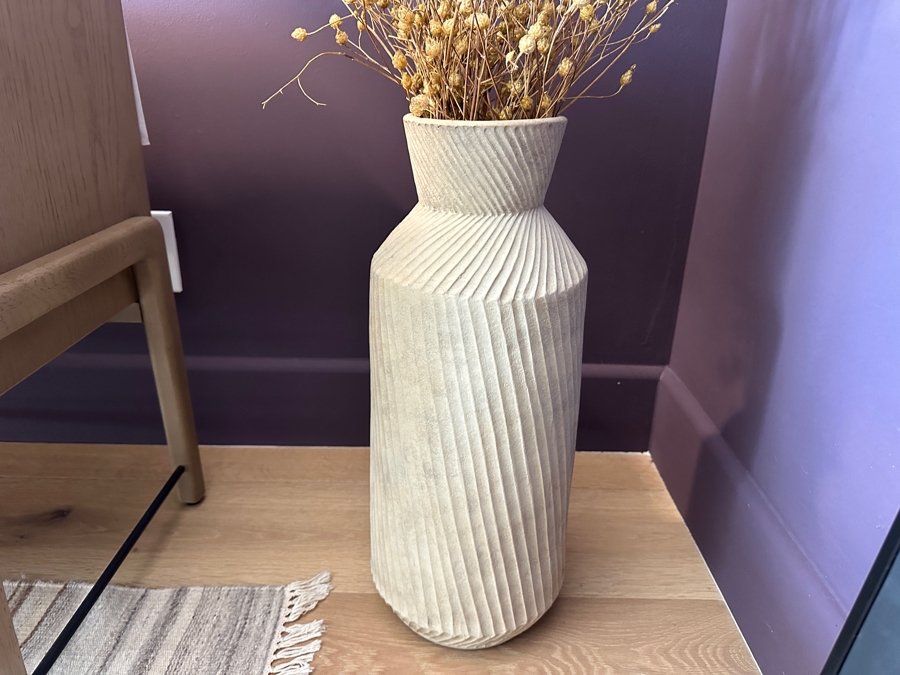 West Elm Asher Ceramic Floor Vase 8'W x 20'H 