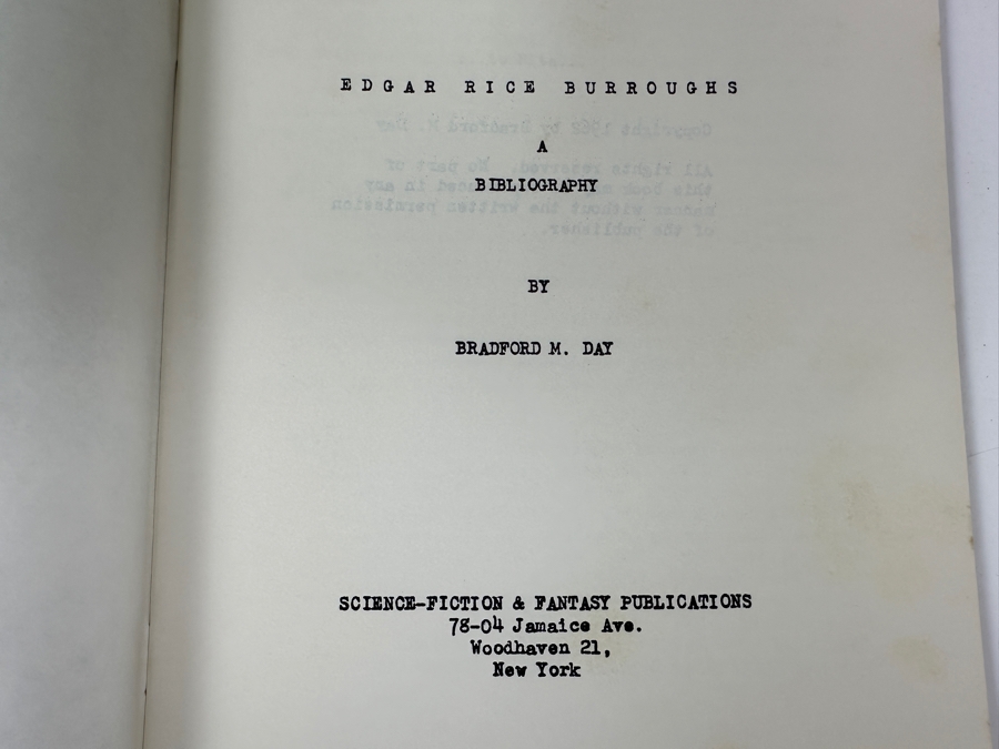 1971 ERB-dom #49 Fanzine Dedicated To The Works Of Edgar Rice Burroughs And 1962 Edgar Rice Burroughs Bibliography By Bradford M. Day [Photo 8]