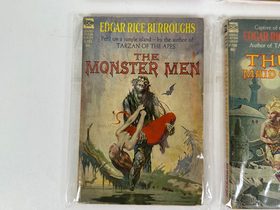 (6) Edgar Rice Burroughs Paperback Books Science Fiction Mars Series [Photo 5]
