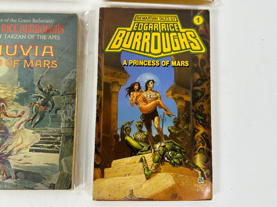 (6) Edgar Rice Burroughs Paperback Books Science Fiction Mars Series [Photo 7]