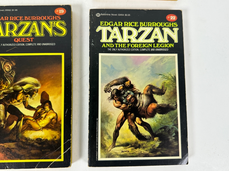 (6) Edgar Rice Burroughs Tarzan Paperback Books [Photo 7]
