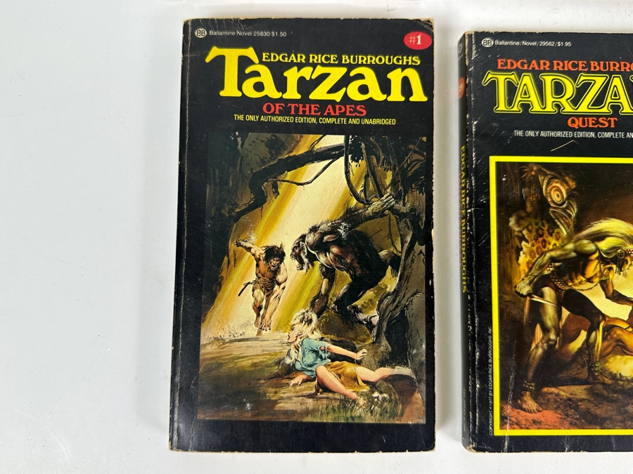 (6) Edgar Rice Burroughs Tarzan Paperback Books [Photo 5]
