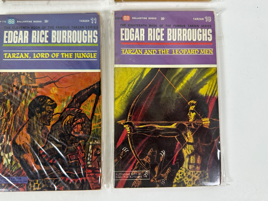 (6) Edgar Rice Burroughs Tarzan Paperback Books [Photo 7]