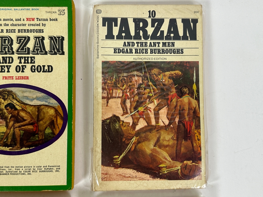 (6) Edgar Rice Burroughs Tarzan Paperback Books [Photo 4]