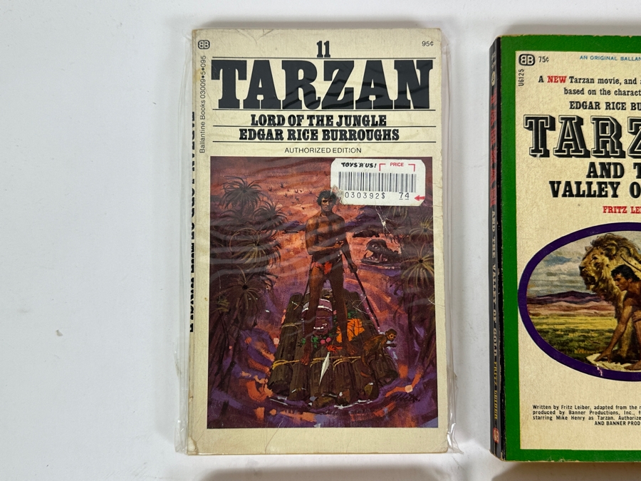 (6) Edgar Rice Burroughs Tarzan Paperback Books [Photo 2]