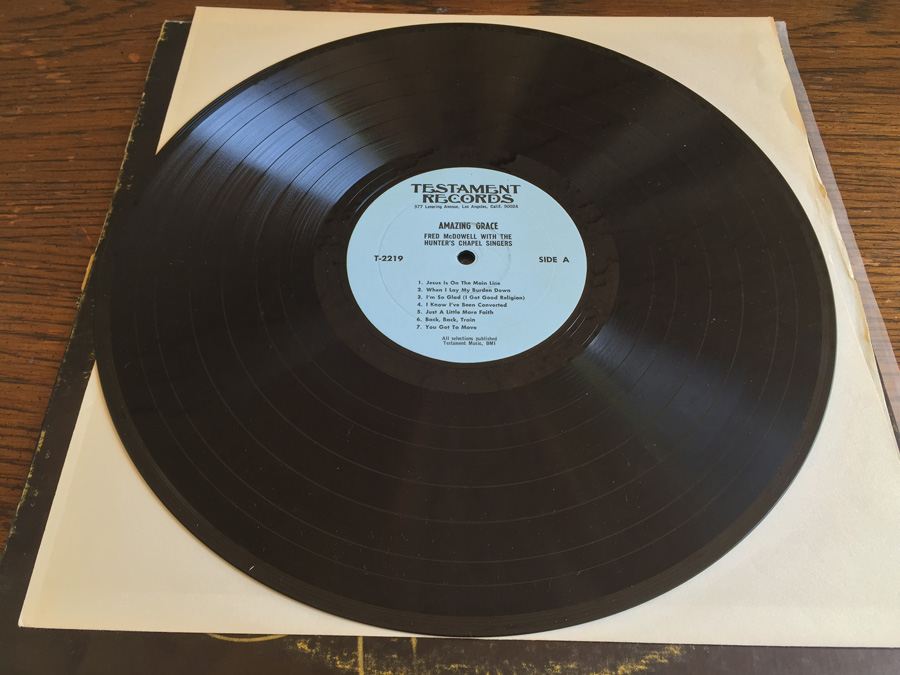 Fred McDowell With Hunter's Chapel Singers, The ‎- Amazing Grace - Testament Records ‎- T-2219 [Photo 3]