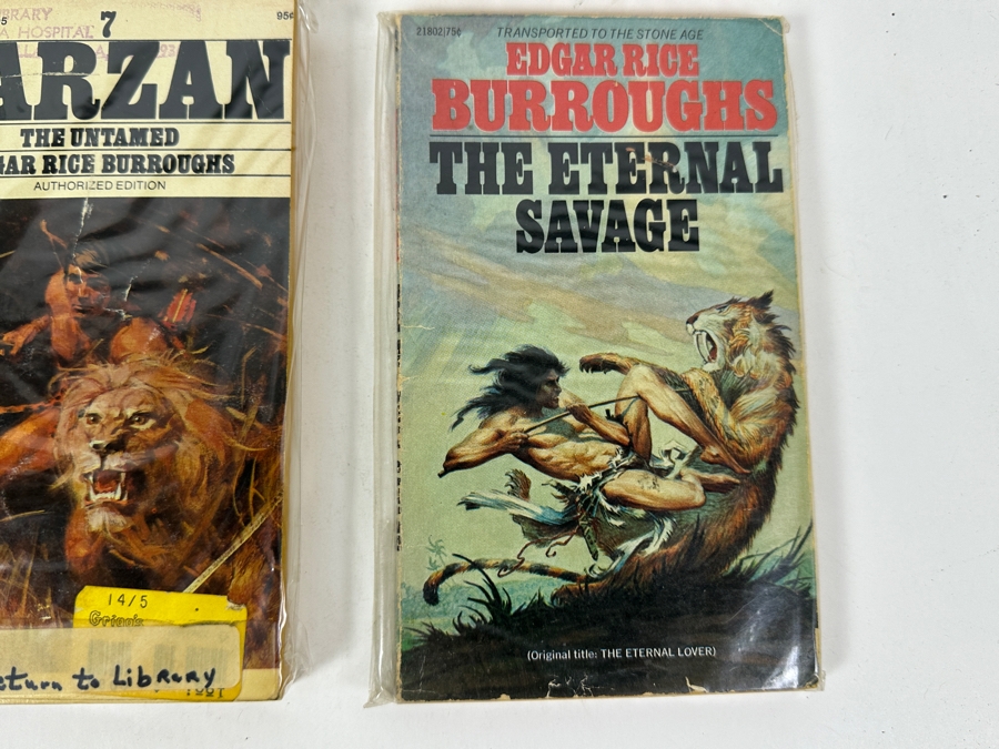 (6) Edgar Rice Burroughs Tarzan And The Eternal Savage Paperback Books [Photo 7]