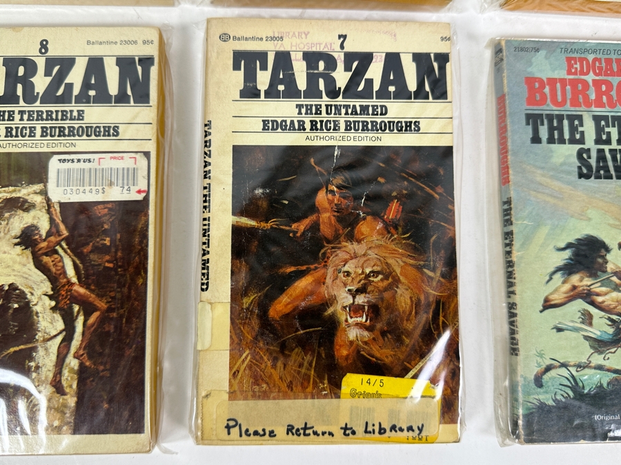 (6) Edgar Rice Burroughs Tarzan And The Eternal Savage Paperback Books [Photo 6]