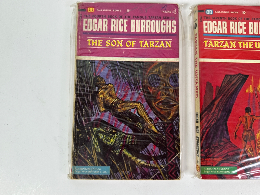 (6) Edgar Rice Burroughs Tarzan Paperback Books [Photo 5]